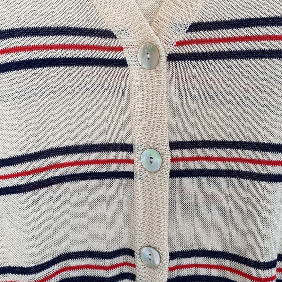 Anthro Heartloom Striped Long Duster Cardigan Small - Picture 7 of 7